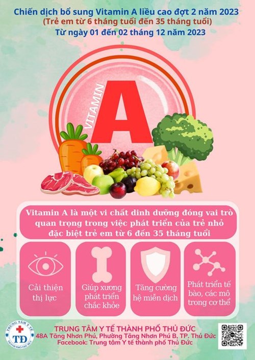 Vitamin A có vai trò như thế nào với trẻ nhỏ ?