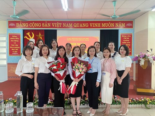 Trường mầm non Thượng Thanh vinh dự đón đồng chí phó hiệu trưởng mới