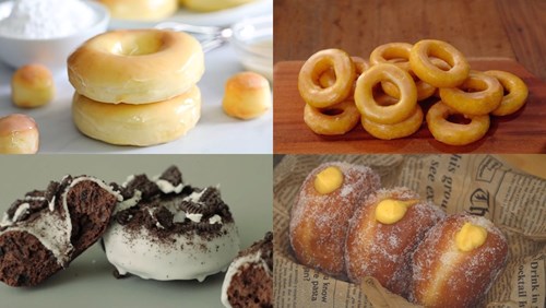 Tổng hợp 13 cách làm bánh donut hấp dẫn, thơm ngon ăn hoài không ngán