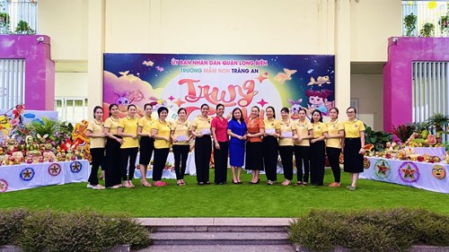 Trường Mầm non Tràng An tổ chức chùm hoạt động trung thu năm 2023 với chủ đề “Tinh hoa văn hóa Việt” 