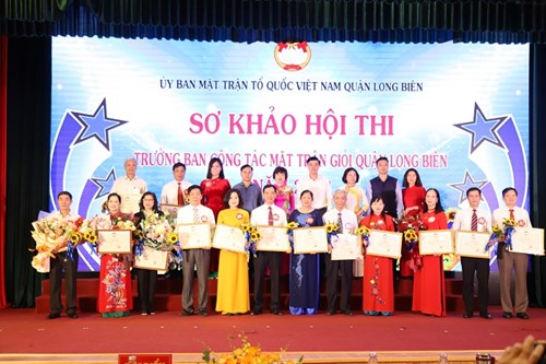 Sôi nổi Hội thi “Trưởng ban công tác mặt trận giỏi” quận Long Biên năm 2023 