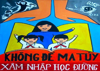 Bài tuyên truyền phòng chống Ma túy cho học sinh trường Tiểu học Ái Mộ A