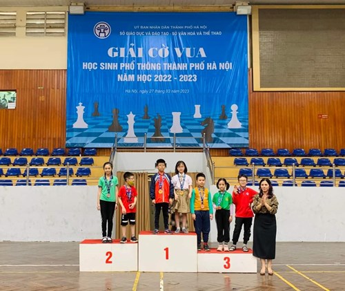 Học sinh trường Tiểu học Bồ Đề tham gia giải cờ vua cấp quận và thành phố - Năm học 2022 – 2023