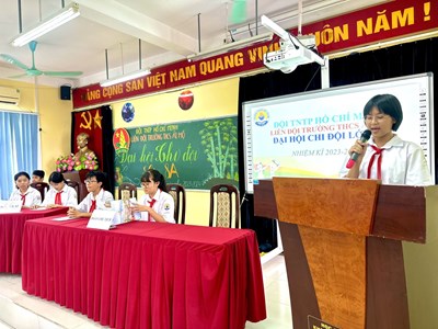 Trường THCS Ái Mộ tổ chức thành công Đại hội Chi đội nhiệm kì 2023-2024 