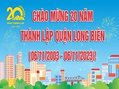 Lễ mít tinh Chào mừng kỷ niệm 20 năm ngày thành lập quận Long Biên (06/11/2003-06/11/2023)