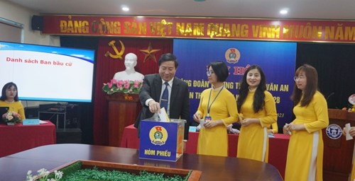 Đại hội công đoàn trường THCS Chu Văn An Nhiệm kỳ 2023-2028
