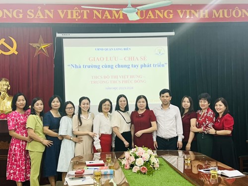 Chuyên đề giao lưu Liên trường THCS Đô Thị Việt Hưng - THCS Phúc Đồng