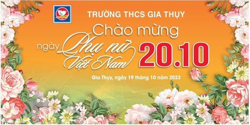 Lễ kỉ niệm ngày thành lập hội liên hiệp phụ nữ Việt Nam 20 – 10 công Đoàn trường THCS Gia Thụy