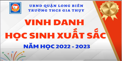 Vinh danh học sinh xuất sắc năm học 2022 - 2023