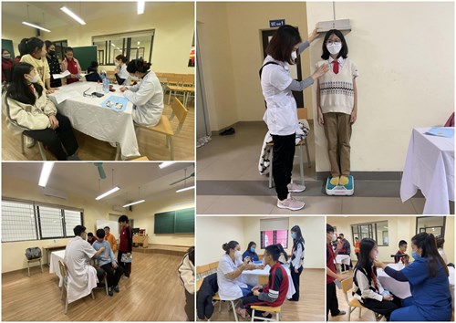 Trường THCS Lê Quý Đôn tổ chức khám sức khỏe định kỳ cho học sinh năm học 2022-2023