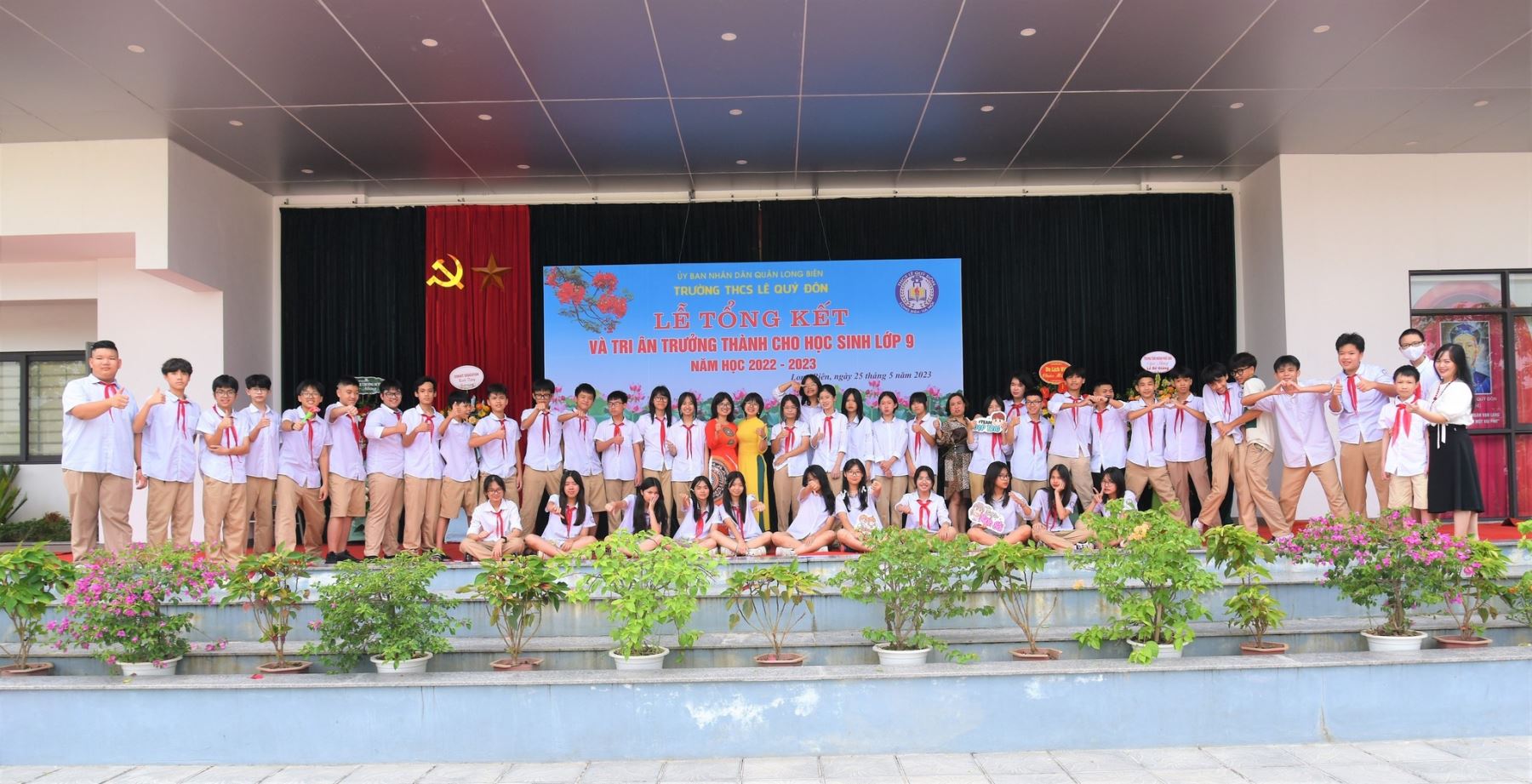 Trường THCS Lê Quý Đôn tổ chức lễ tổng kết năm học 2022-2023