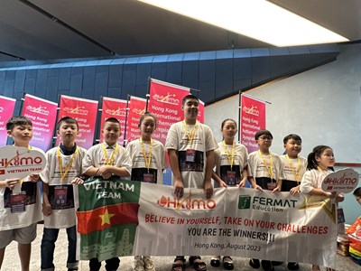 Học sinh Ngô Xuân Bảo Phúc xuất sắc đạt giải Vàng kì thi Olympic Toán quốc tế HKIMO 2023 tổ chức tại HongKong
