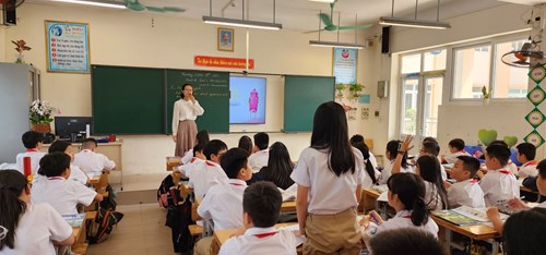 Trường THCS Ngọc Lâm thực hiện chuyên đề môn tiếng Anh theo định hướng nghiên cứu bài học năm học 2023-2024