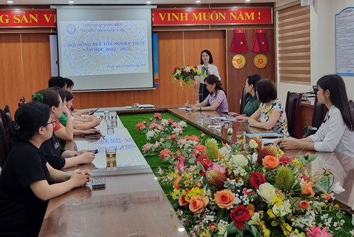 Trường THCS Ngọc Lâm tổ chức buổi xét tốt nghiệp cho học sinh khối 9 niên khóa 2019-2023