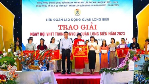 Công đoàn trường THCS Ngọc Lâm tích cực tham gia ngày hội Văn hóa - Thể dục thể thao trong Công nhân viên chức lao động  quận Long Biên năm 2023