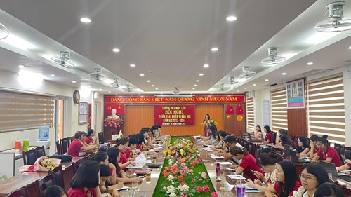 Trường THCS Ngọc Lâm tổ chức Hội nghị triển khai nhiệm vụ năm học 2023 – 2024, Sẵn sàng bước vào năm học mới