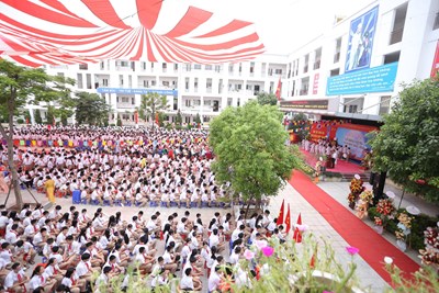 Trường THCS Ngọc Thụy tổ chức Lễ khai giảng năm học 2023 - 2024