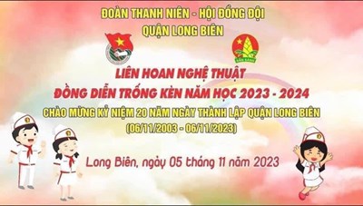 Chúc mừng Liên đội trường THCS Ngô Gia Tự đã đạt giải Nhì cuộc thi  Tôi yêu Long Biên - Hà nội ; đạt giải Ba liên hoan nghệ thuật đồng diễn trống kèn quận Long Biên năm 2023