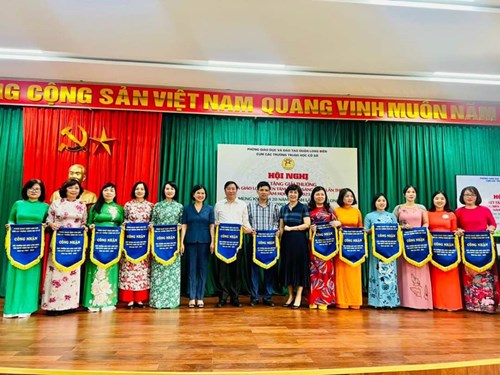  Giải thưởng nhà giáo Long Biên tâm huyết sáng tạo lần thứ 7 năm học 2022-2023 các trường THCS quận Long Biên