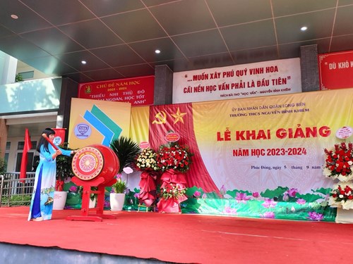 Trường THCS Nguyễn Bỉnh Khiêm khai giảng năm học 2023– 2024