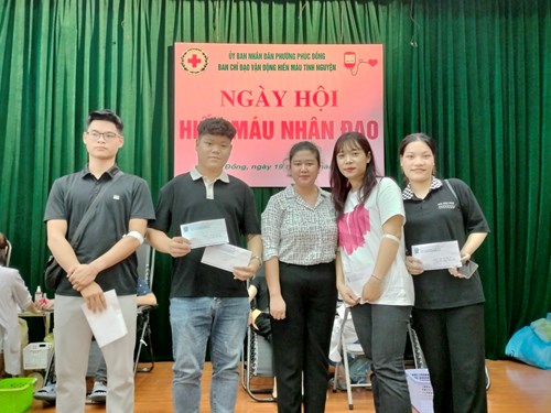Trường THCS Nguyễn Bỉnh Khiêm tích cực tham gia ngày hội “HIẾN MÁU NHÂN ĐẠO” NĂM 2023