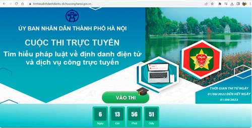 Trường THCS Nguyễn Bỉnh Khiêm hăng hái tham gia thi tìm hiểu pháp luật định danh điện tử và dịch vụ công trực tuyến