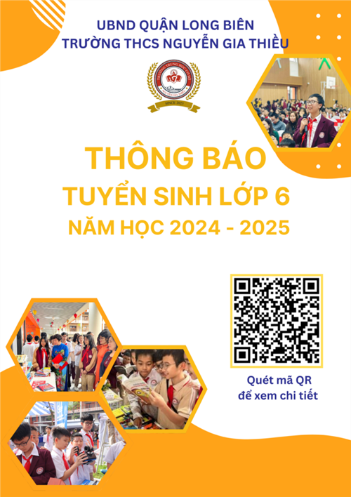 Thông báo tuyển sinh năm học 2024 - 2025.