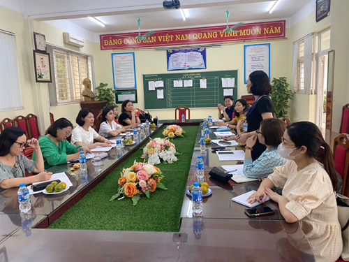 Giao lưu chia sẻ chuyên môn Tiếng anh 9 trường THCS Phúc Đồng, Đô thi Việt Hưng, Thượng Thanh