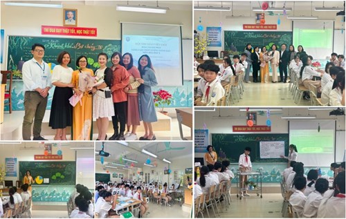 Chúc mừng cô giáo Hoàng Thu Hiền hoàn thành xuất sắc phần thi GVG cấp Quận môn Hóa học năm học 2022-2023