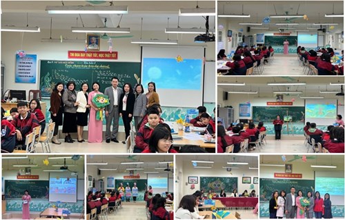 Chúc mừng cô giáo Lưu Thị Khanh hoàn thành xuất sắc tiết dự thi GVG cấp Quận môn Ngữ văn năm học 2022-2023