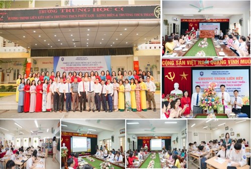 Chương trình liên kết giữa trường THCS Phúc Lợi - Quận Long Biên và trường THCS Thanh Lâm B - Huyện Mê Linh