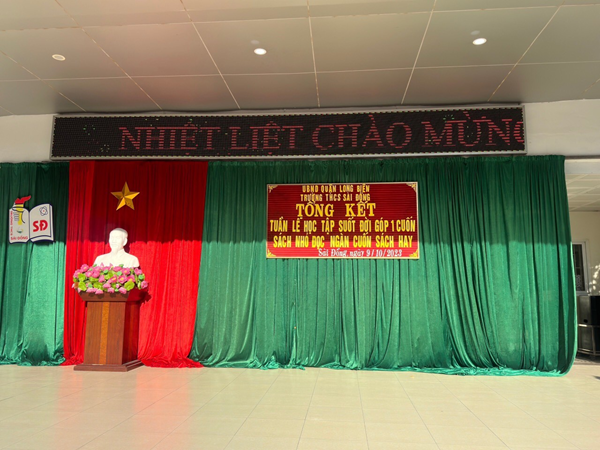 Trường THCS Sài Đồng đã tổ chức thành công Lễ phát động “Tuần lễ hưởng ứng học tập suốt đời” năm 2023