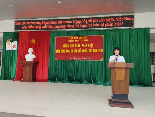 Trường THCS Sài Đồng  sôi nổi  hưởng ứng “Ngày Pháp luật nước CHXHCN Việt Nam năm 2022”