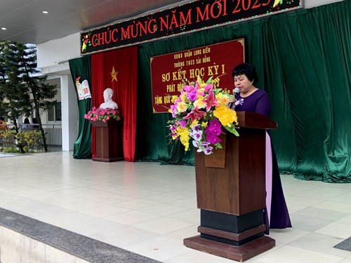  Trường THCS Sài Đồng tổ chức Lễ sơ kết học kì I năm học 2022-2023