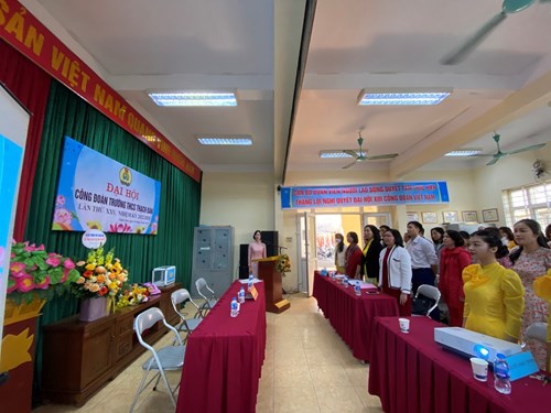 Trường THCS Thạch Bàn tổ chức thành công Đại hội Công đoàn nhiệm kì 2022 - 2028