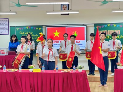 Trường THCS Thạch Bàn tổ chức Đại hội Liên đội nhiệm kỳ năm học 2023-2024
