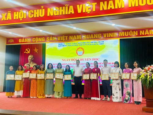 Trường THCS Thanh Am vinh dự tham gia ngày hội khuyến học phường Thượng Thanh