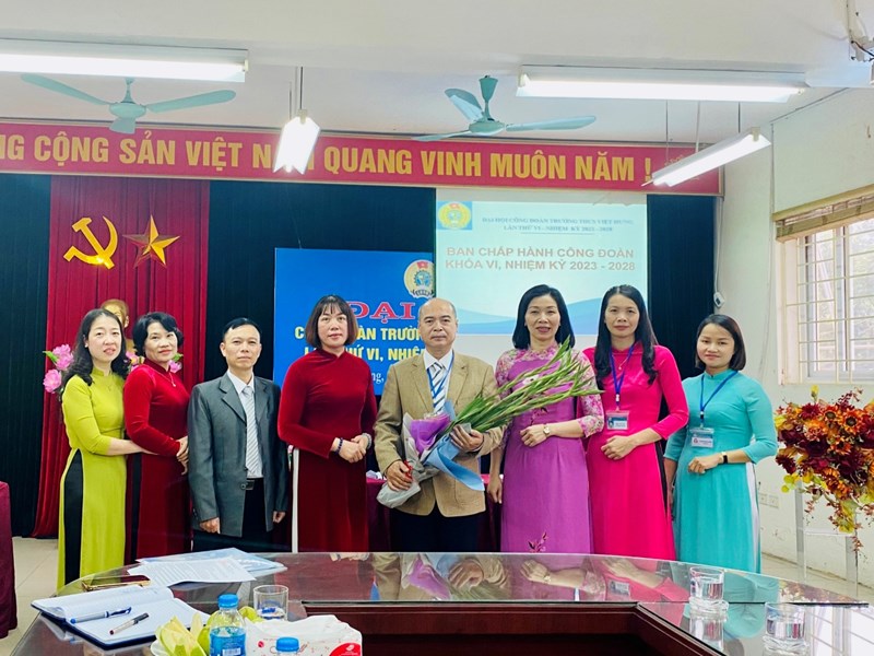 Đại hội công đoàn trường THCs Việt Hưng