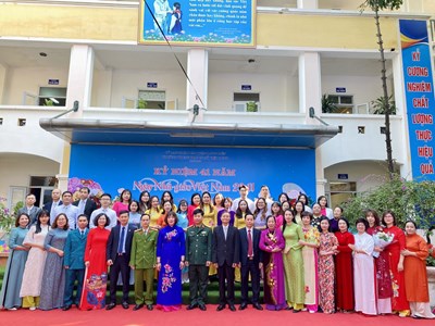 Kỷ niệm 41 năm Ngày Nhà giáo Việt Nam 20/11 (20/11/1982-20/11/2023) và đón nhận Bằng khen của Chủ tịch UBND Thành phố Hà Nội