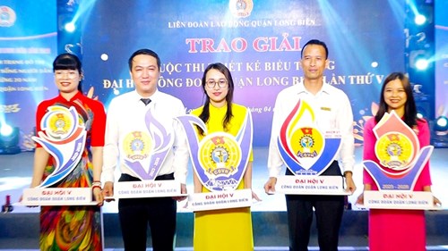Công đoàn trường tiểu học Đoàn Kết vào Top 5 cuộc thi sáng tác biểu trưng Đại hội V công đoàn quận Long Biên nhiệm kỳ 2023-2028