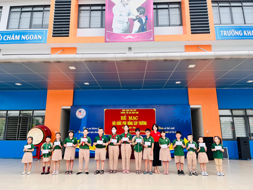 Trường Tiểu học Đoàn Khuê tổ chức các hoạt động Hội khỏe Phù Đổng cấp trường năm học 2022 - 2023