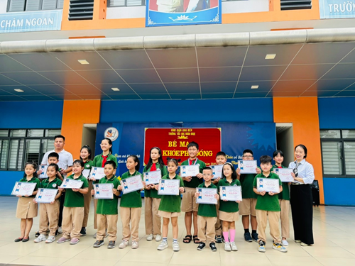 Trường Tiểu học Đoàn Khuê tổ chức thành công Hội khỏe Phù Đổng cấp trường