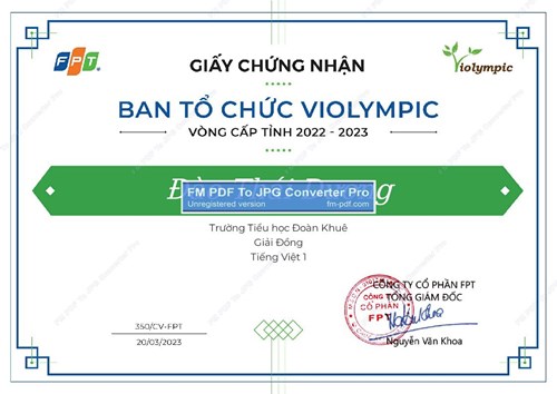 06 HS đạt giải Đồng cấp thành phố cuộc thi Tiếng Việt violympic năm học 2022 - 2023