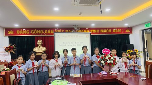 Liên đội trường Tiểu học Đô thị Sài Đồng tổ chức thành công  Đại hội Liên đội - Nhiệm kỳ năm học 2023- 2024