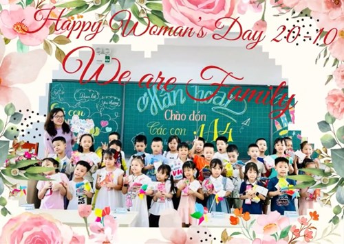 Sôi nổi với các hoạt động chào mừng ngày Phụ nữ Việt Nam 20 – 10 của học sinh lớp 1A4