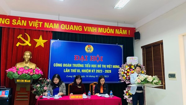 Đại hội Công đoàn Trường Tiểu học Đô thị Việt Hưng lần thứ II, nhiệm kỳ 2023 – 2028