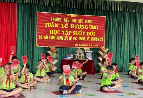 Phát động “Tuần lễ hưởng ứng học tập suốt đời năm 2023” của trường tiểu học Đức Giang