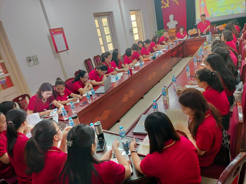 Trường Tiểu học Giang Biên tổ chức “Hội nghị triển khai nhiệm vụ năm học và học tập quy chế chuyên môn năm học 2023-2024”