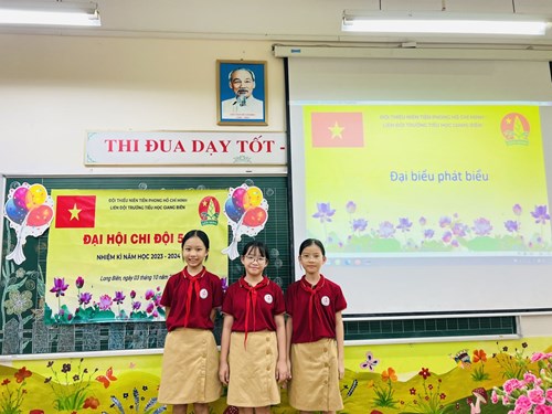 Đại hội Chi đội mẫu lớp 5A1 - Liên đội Tiểu học Giang Biên