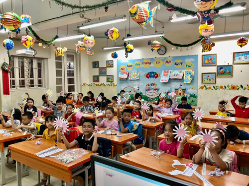 Tiết học STEM : Hiện tượng lưu ảnh. Một trải nghiệm mới cho các bạn học sinh lớp 2A2 trường Tiểu học Giang Biên.